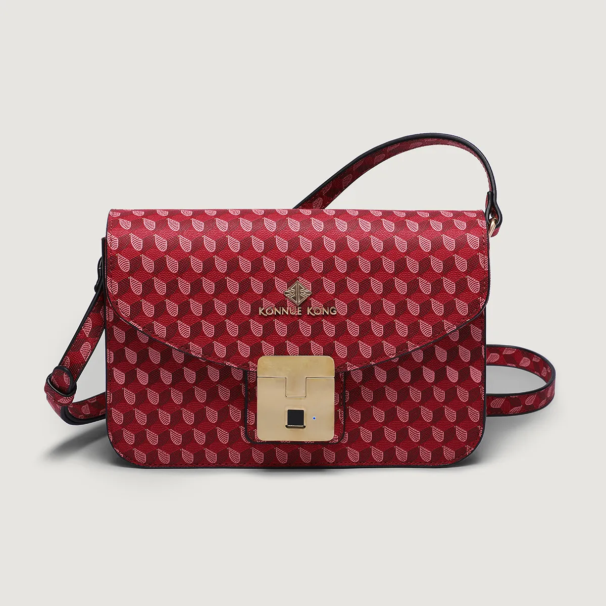 Women's Monogram Flap Crossbody Bag – PU Leather