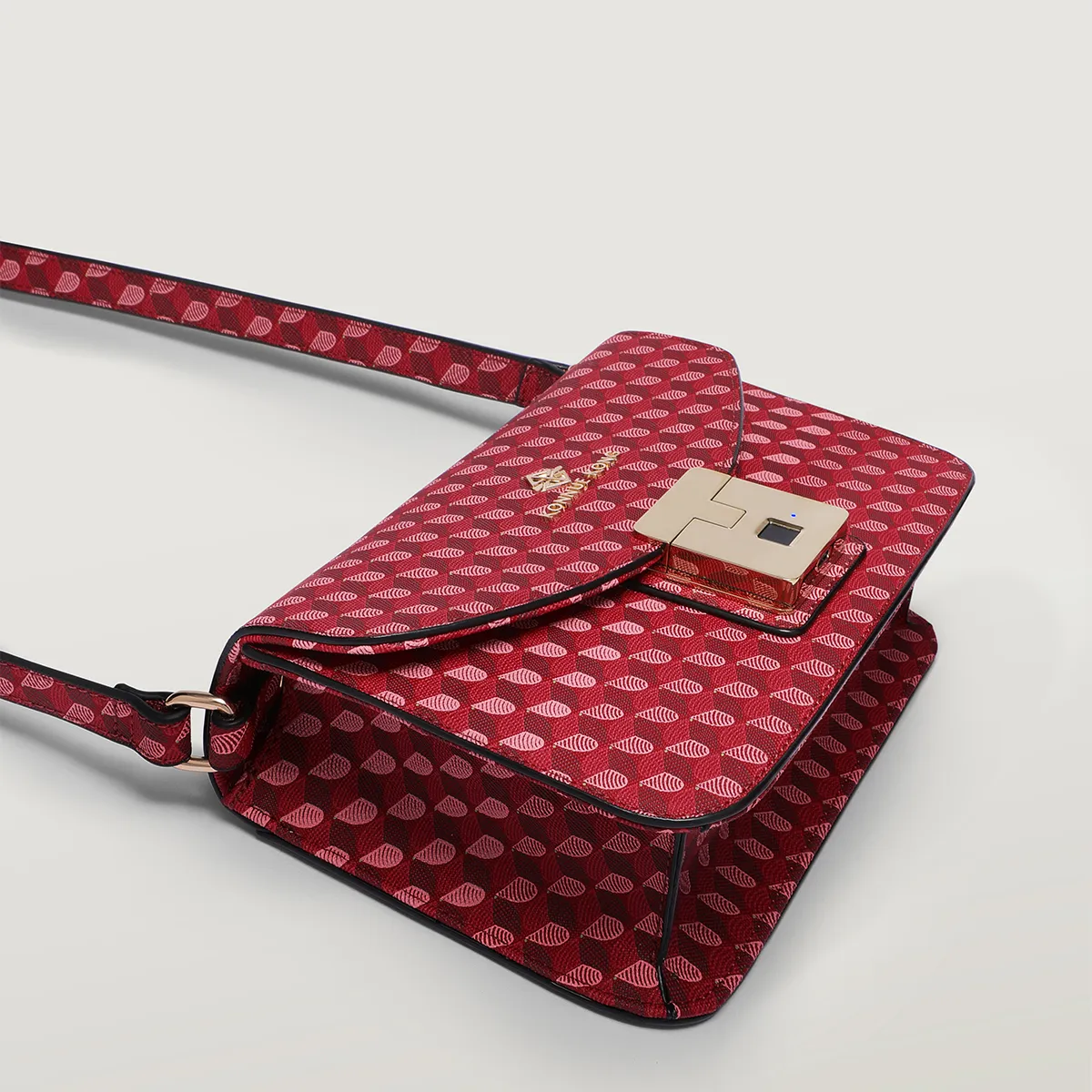 Women's Monogram Flap Crossbody Bag – PU Leather photo 5