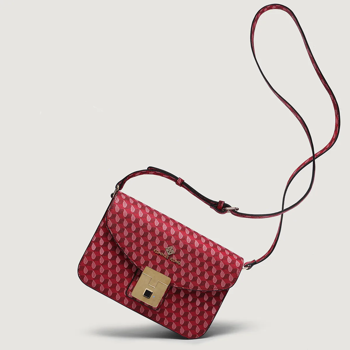 Women's Monogram Flap Crossbody Bag – PU Leather photo 4