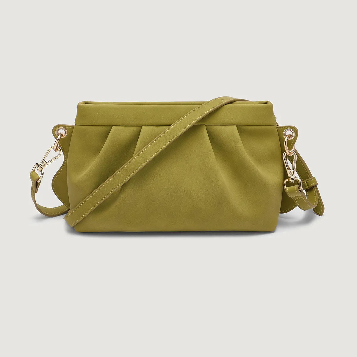 Women's Croc-Embossed Square Crossbody Bag – PU Leather photo 3