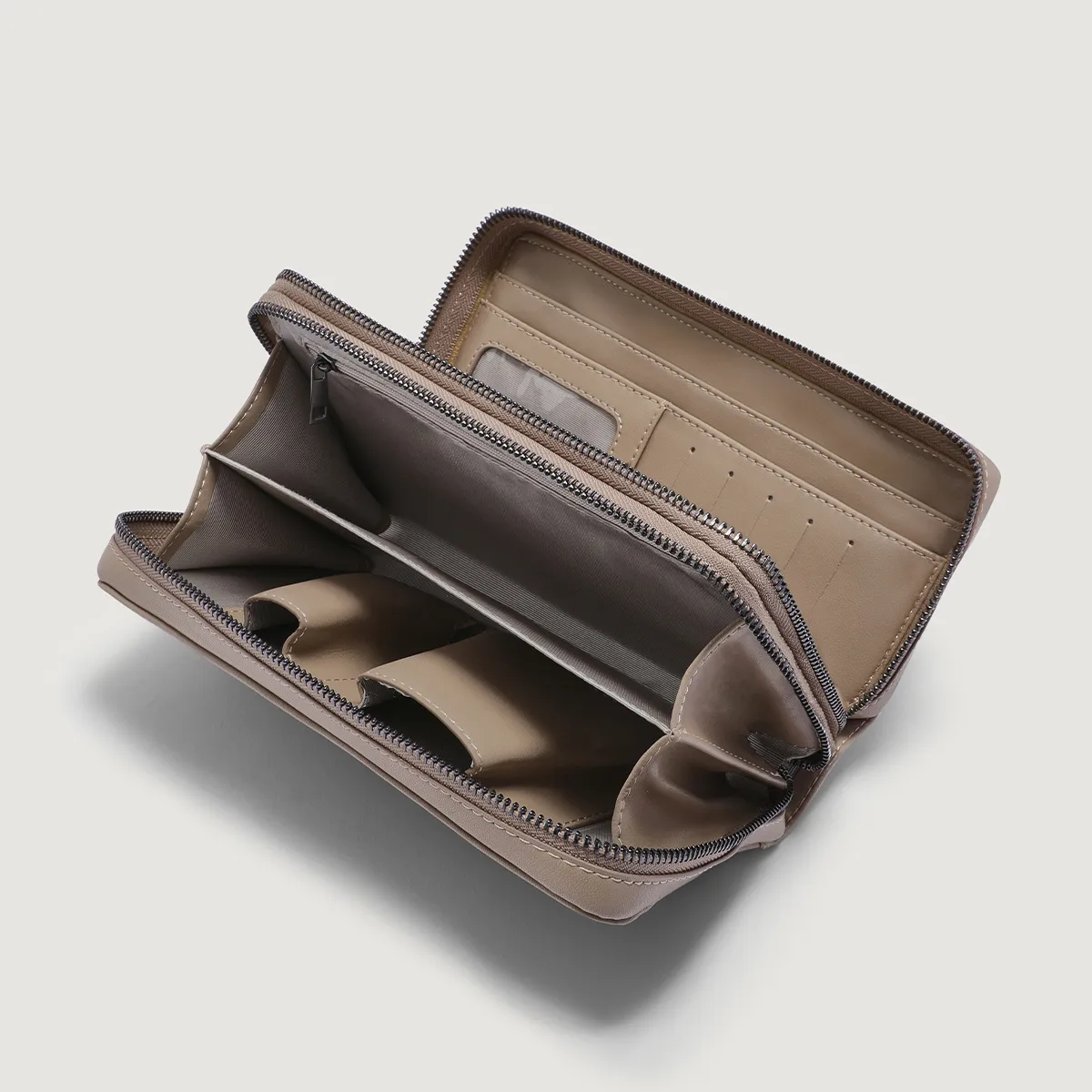 Women's Zip-Around Clutch Organizer Bag – PU Leather photo 4